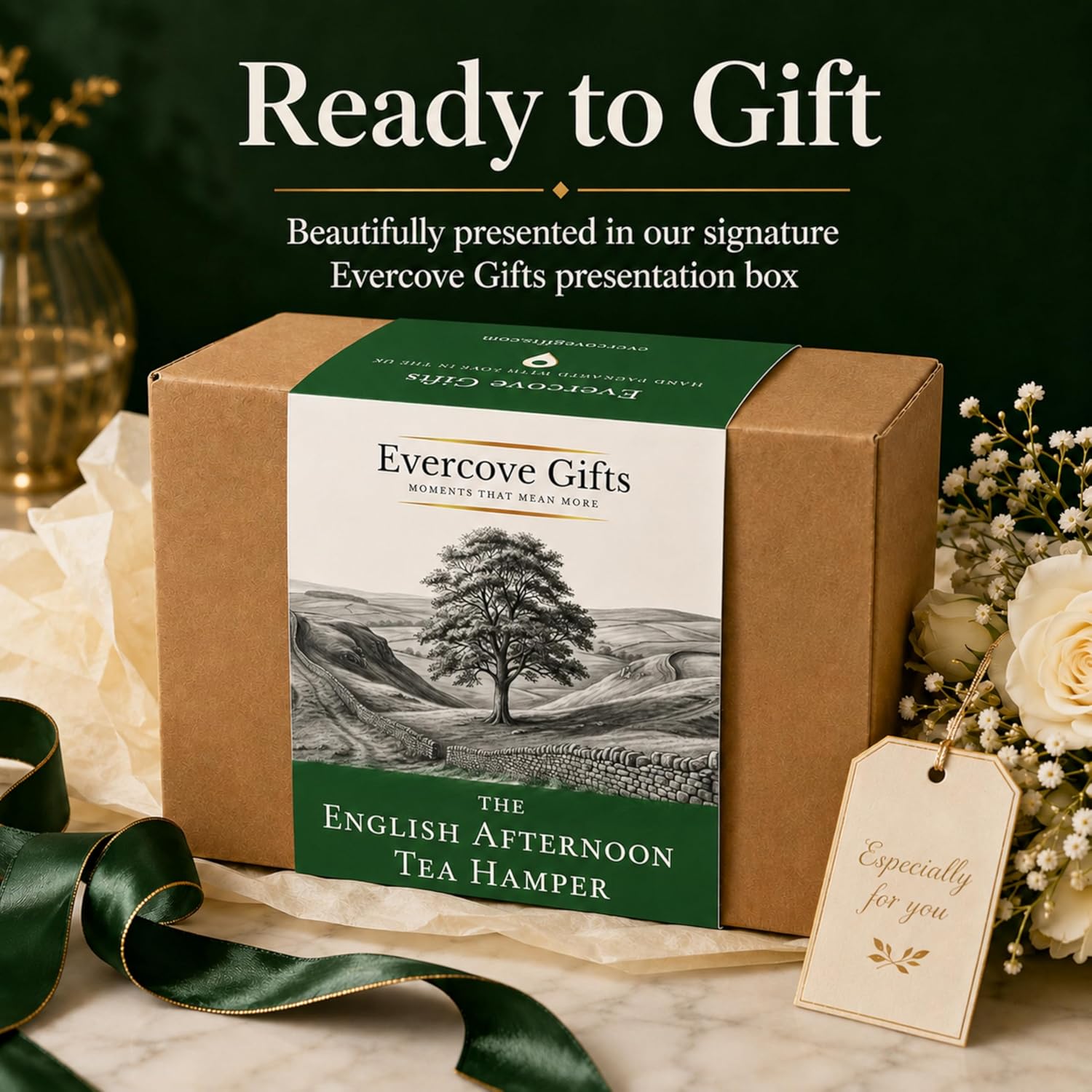 English Afternoon Tea Hamper | Tea, Biscuits & Preserves Gift Box
