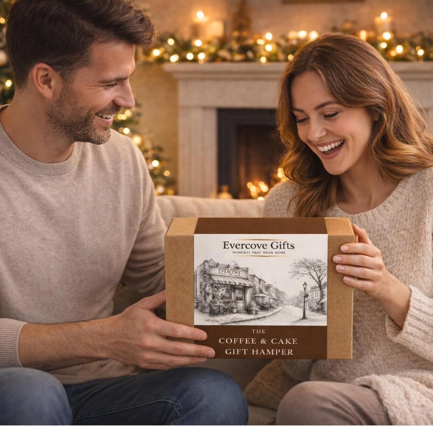 Coffee Gift Set | Lyons Coffee, Genoa Cake, Biscuits & Chocolate