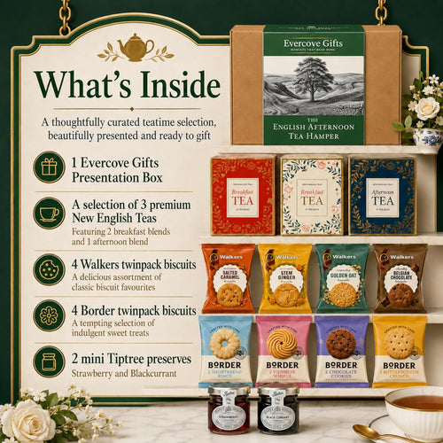 English Afternoon Tea Hamper | Tea, Biscuits & Preserves Gift Box