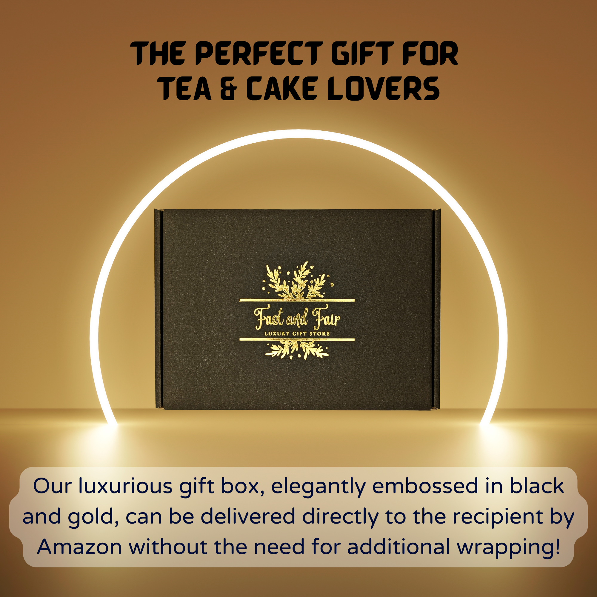 Tea & Cake Gift Hamper | Genoa Cake, Biscuits & Sweet Treats